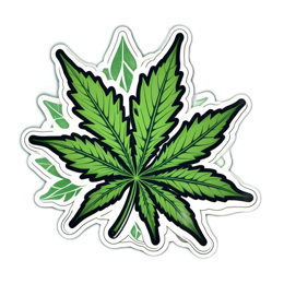 cannabis leaves SVG PNG design with clean design elements