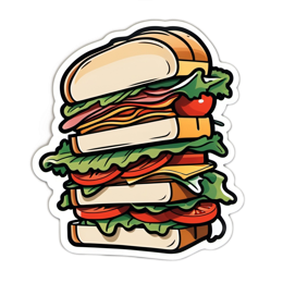sandwich layers freshness SVG PNG design