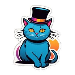 fantasy cat hat SVG PNG design with clean design elements