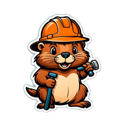 construction cartoon SVG PNG design with clean design elements