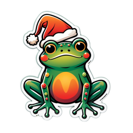 frog christmas SVG PNG design