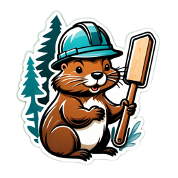 friendly worker illustration SVG PNG design with clean design elements