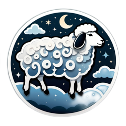 nature sheep SVG PNG design with clean design elements