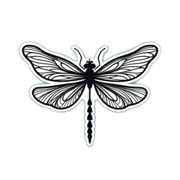 dragonfly black SVG PNG design