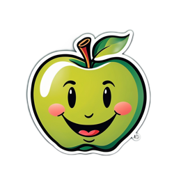 sticker happyapple SVG PNG design