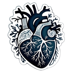heart biology SVG PNG design with clean design elements