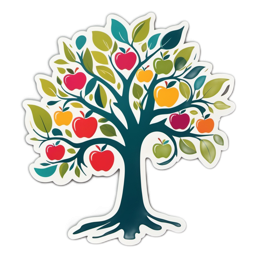 fruit tree apples SVG PNG design