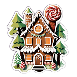 fantasy gingerbread house SVG PNG design