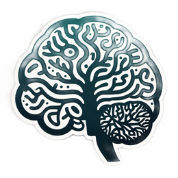 brain pattern SVG PNG design with clean design elements