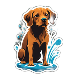 pet dog water SVG PNG design