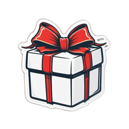 christmas gift box SVG PNG design with clean design elements