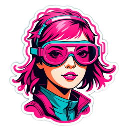 pop girl SVG PNG design with clean design elements