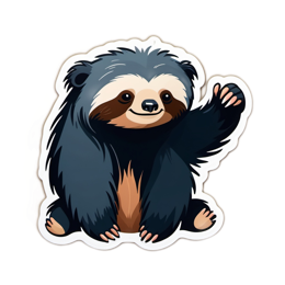 friendly panda sticker SVG PNG design with clean design elements