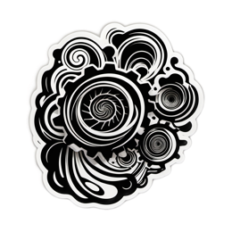 stickers black white SVG PNG design