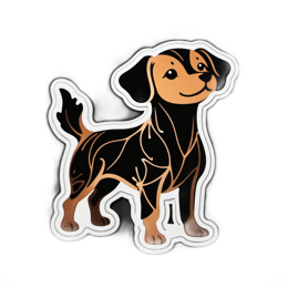 sticker dogdesign SVG PNG design with clean design elements