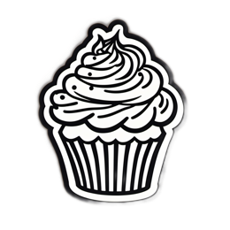 cupcake vintage SVG PNG design with clean design elements