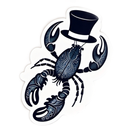 crab decoration SVG PNG design with clean design elements