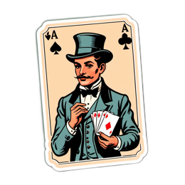 card game vintage SVG PNG design with clean design elements
