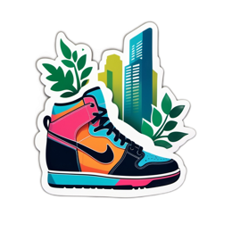 urban sneakers SVG PNG design with clean design elements