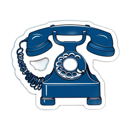 vintage telephone SVG PNG design with clean design elements