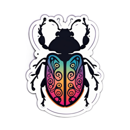artistic bug SVG PNG design with clean design elements