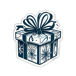 christmas gift wrap SVG PNG design with clean design elements