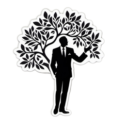 silhouette tree elegance SVG PNG design