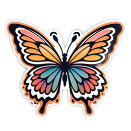 artistic butterfly SVG PNG design with clean design elements