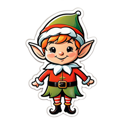 charming elf sticker SVG PNG design