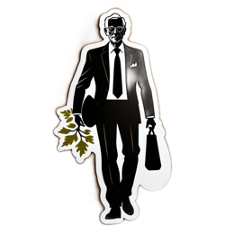 fashion businessman SVG PNG design with clean design elements