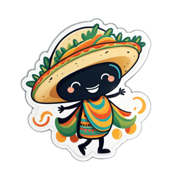 friendly taco character SVG PNG design