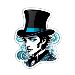magician cartoon SVG PNG design with clean design elements