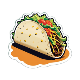 taco toppings SVG PNG design with clean design elements