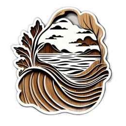 scene wave SVG PNG design