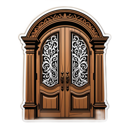 door intricate SVG PNG design