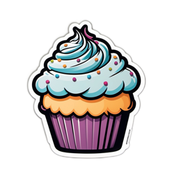 cupcake colors frosting SVG PNG design
