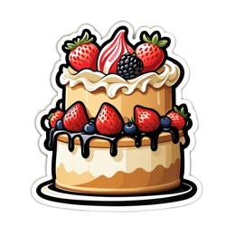dessert cake SVG PNG design