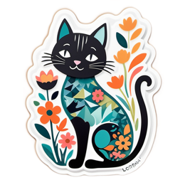 decoration flora SVG PNG design with orange and pink floral elements