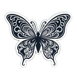 butterfly detailed SVG PNG design with clean design elements