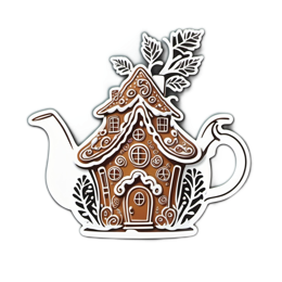 gingerbread teapot SVG PNG design