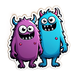 monsters cartoon SVG PNG design