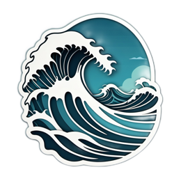 waves SVG PNG design with clean design elements