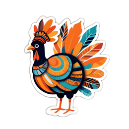 turkey vibrant SVG PNG design with clean design elements