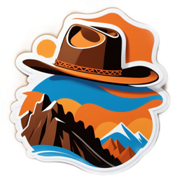 sticker mountains SVG PNG design