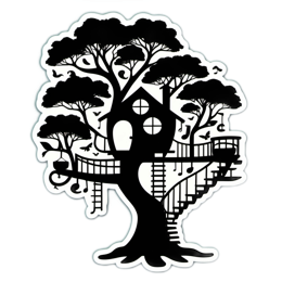 treehouse music SVG PNG design with clean design elements