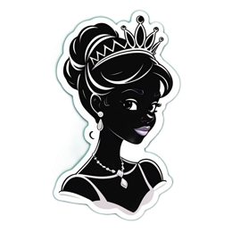 fashion character sticker SVG PNG design with clean design elements