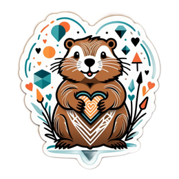 sticker marmot SVG PNG design