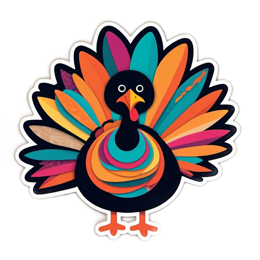 turkey colors SVG PNG design with clean design elements