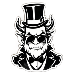 dapper monster SVG PNG design with clean design elements