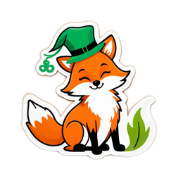 sticker cartoonfox SVG PNG design